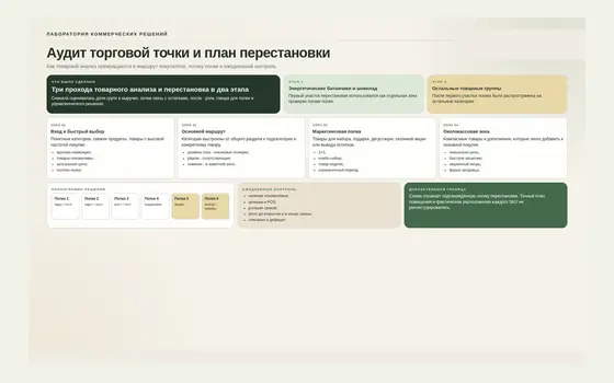 Фрагмент проекта Розничный проект — ассортимент, полка, навигация, акции и процессы